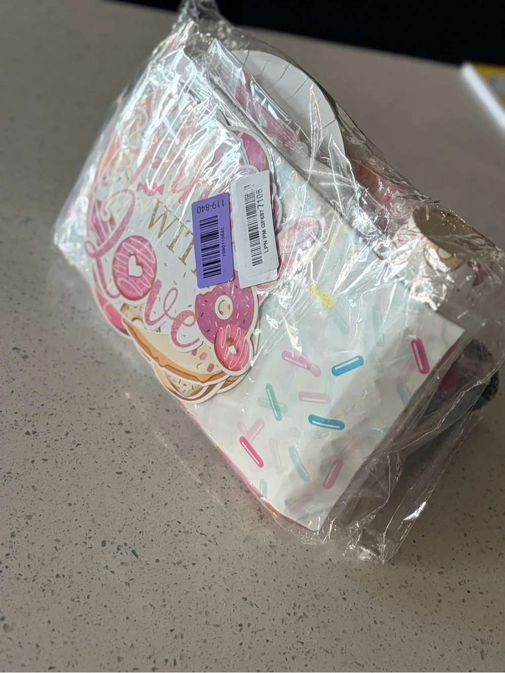 “Sprinkled With Love” Pink Baby Shower Party Supplies Kit Decorations